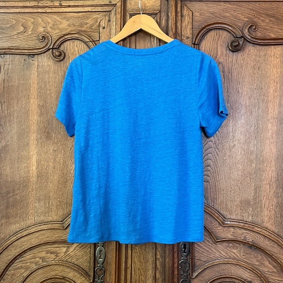 Eileen Fisher Calypso Crew Neck Organic Linen T-Shirt - Picture 10 of 16